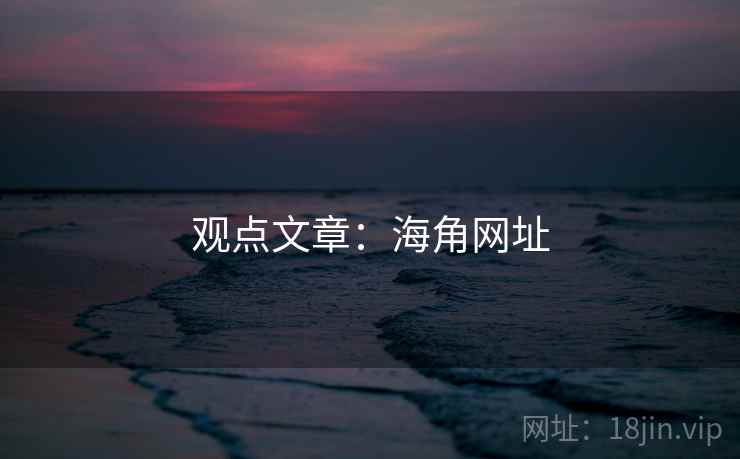 观点文章：海角网址