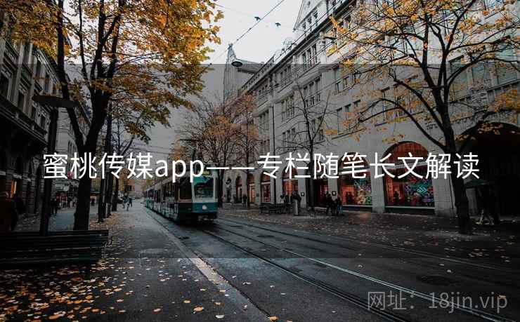 蜜桃传媒app——专栏随笔长文解读